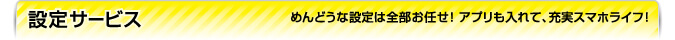 設定サービス