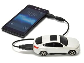 車充電中
